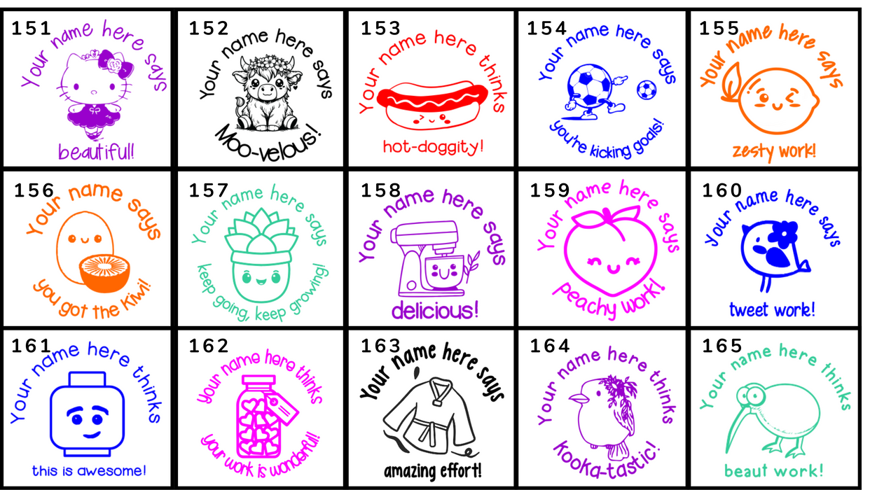 Clearance Personalised Stamps (Multiple Sizes)