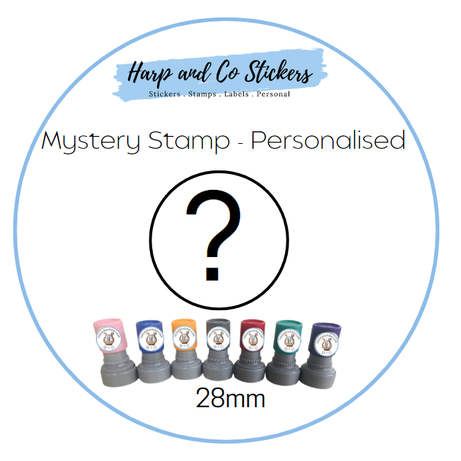 28mm Personalised Mystery Stamp