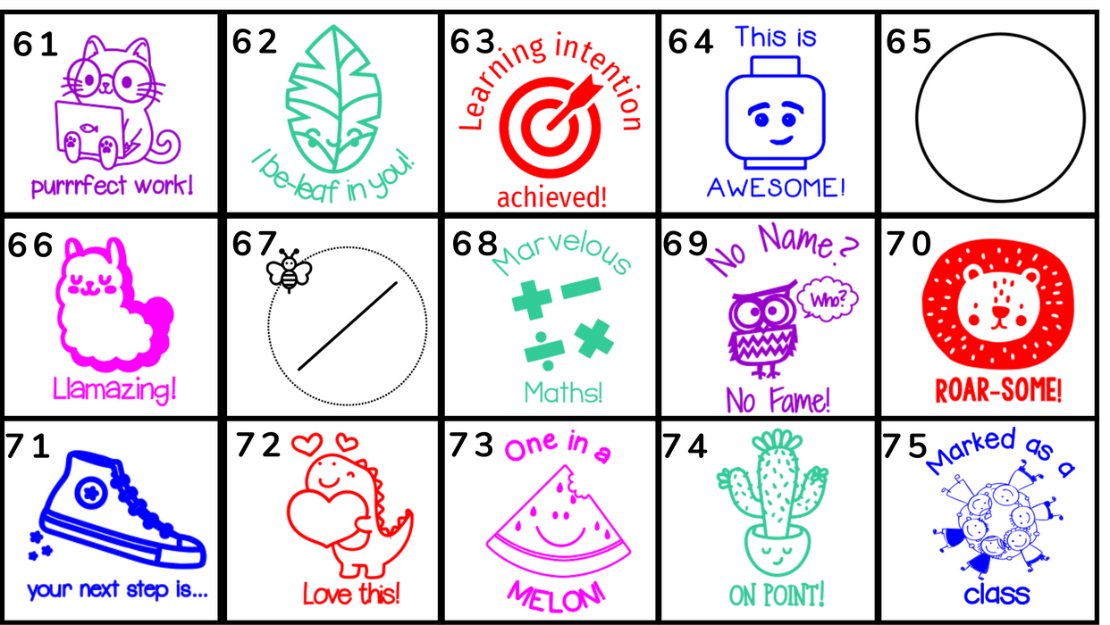 Clearance Merit Stamps (Multiple Sizes)