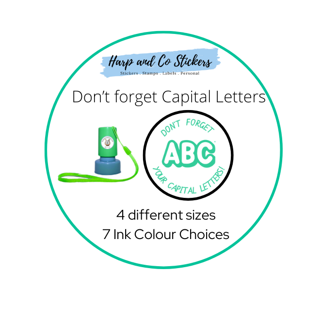 Don't forget your Capital Letters