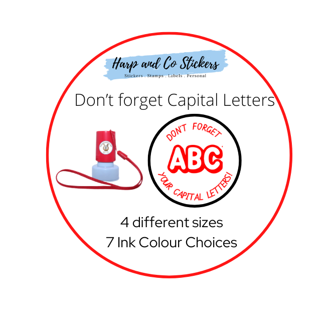 Don't forget your Capital Letters